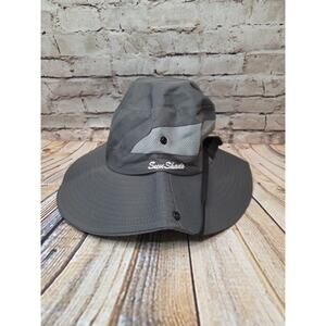 SunShade Gray Adjustable Unisex Hat Fishing Hat Camping Hat
